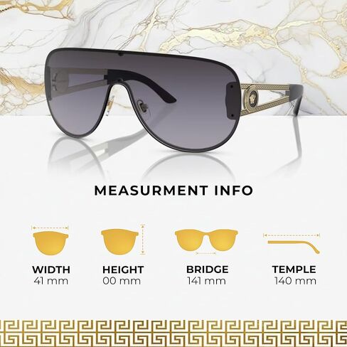 Versace VE2166 PILOT Shape Sunglasses with Luxury Eyewear kit in Saudi Arabia