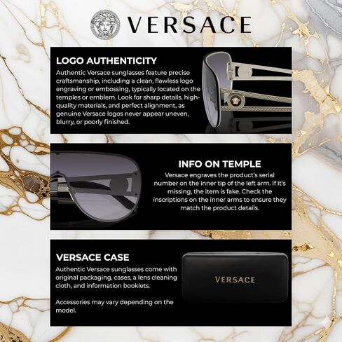 Versace VE2166 PILOT Shape Sunglasses with Luxury Eyewear kit in Saudi Arabia