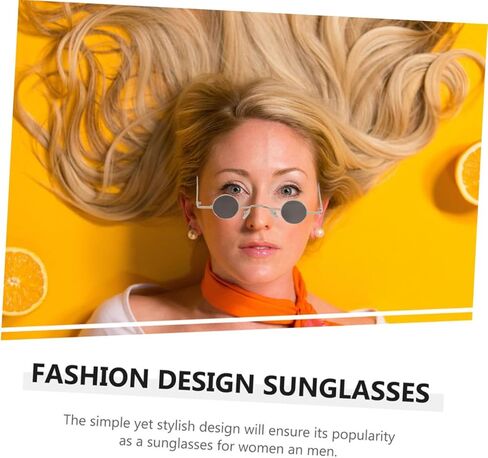 BESTYASH 2pairs Vintage Round Frame Sunglasses for Retro Style Unisex Eyewear Uv for Outdoor Travel and Fun Occasions in Kuwait