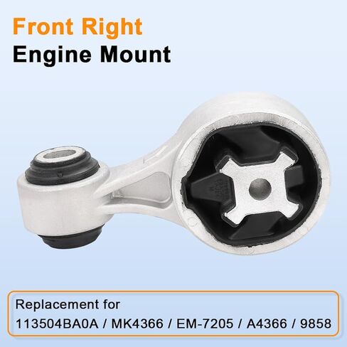 1PCS Front Right Engine Torque Strut Mount Replacement for 2014-2020 Nissan Rogue/ X-Trail/ Koleos 2.5L Replacement for OE A4366 in Saudi Arabia