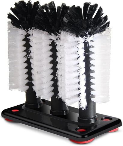 Glass Washer Brush Cleaner - 3 Brushes per Base in Kuwait