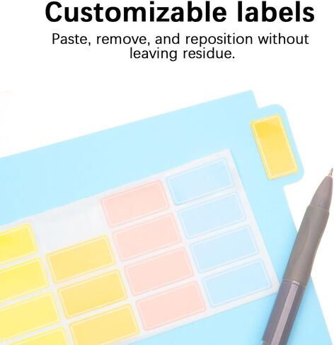 5 فواصل دفاتر الملاحظات، مقاس 8 × 10 بوصات، فواصل متحركة ملونة ومتينة من مادة PVC، فواصل مجلدة فارغة لدفاتر الملاحظات المزدوجة الحلزونية B5، مكتب المدرسة وتنظيم المنزل in Kuwait