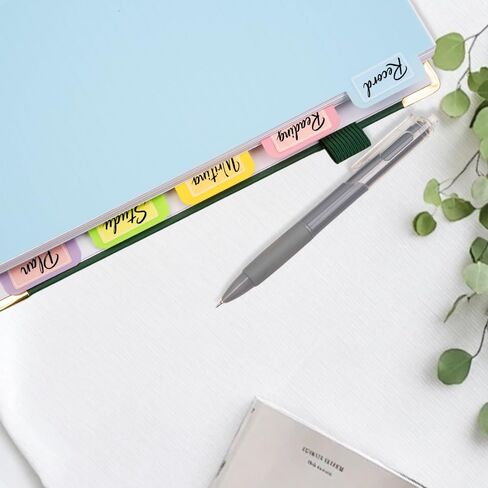 5 فواصل دفاتر الملاحظات، مقاس 8 × 10 بوصات، فواصل متحركة ملونة ومتينة من مادة PVC، فواصل مجلدة فارغة لدفاتر الملاحظات المزدوجة الحلزونية B5، مكتب المدرسة وتنظيم المنزل in Kuwait