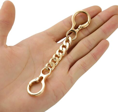 2Pcs DIY Flat Chain Strap Handbag Chains Accessories Purse Clutches Handles Wrist Strap Replacement Strap, with Metal Buckle in Kuwait