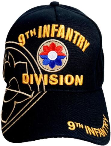 9th Infantry Division Ball Cap Hat Black Embroidered Acrylic Army H3 in Saudi Arabia