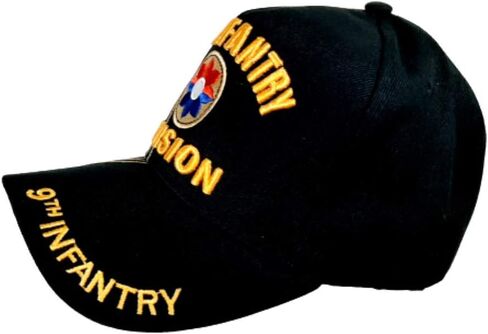 9th Infantry Division Ball Cap Hat Black Embroidered Acrylic Army H3 in Saudi Arabia