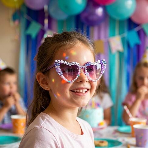 نظارات شمسية لعيد الميلاد على شكل حورية البحر ديكورات عيد الميلاد على شكل قلب حورية البحر نظارات شمسية بلؤلؤ صدفي لتزيين الحفلات للنساء هدايا عيد الميلاد in Kuwait