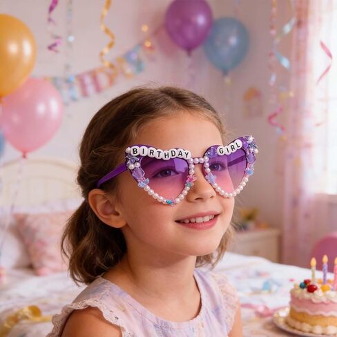 نظارات شمسية لعيد الميلاد على شكل حورية البحر ديكورات عيد الميلاد على شكل قلب حورية البحر نظارات شمسية بلؤلؤ صدفي لتزيين الحفلات للنساء هدايا عيد الميلاد in Kuwait