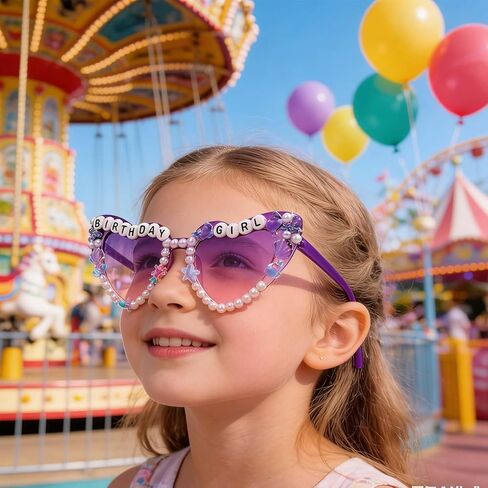 نظارات شمسية لعيد الميلاد على شكل حورية البحر ديكورات عيد الميلاد على شكل قلب حورية البحر نظارات شمسية بلؤلؤ صدفي لتزيين الحفلات للنساء هدايا عيد الميلاد in Kuwait