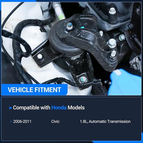 مجموعة تركيب المحرك Autoround مناسبة لـ 2006-2011 Honda Civic 1.8L L4، ناقل حركة أوتوماتيكي، استبدال # A4530 A4546 A4543 A4534 in Saudi Arabia