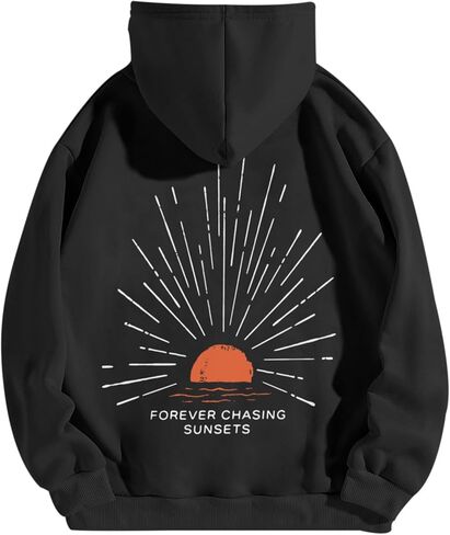 Sunsets Graphic for Women Sunset Beachy Y2k Hoodies Beach Aesthetic Vacation Hooded Sweatshirt Baggy Hoodie in Kuwait