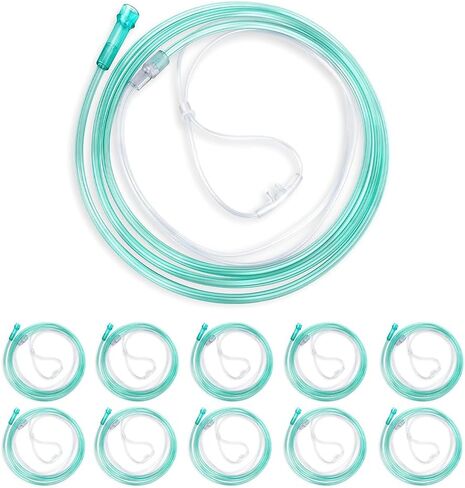 Adult Standard Nasal Cannula – 5-Pack Soft Clear Oxygen Tubing (7 ft) High Visibility, Kink-Resistant & Lightweight in Saudi Arabia