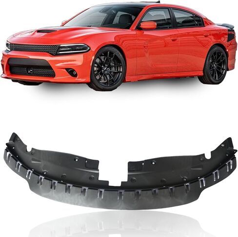 غطاء علوي مصبغة غطاء دعم المبرد درع علوي من البلاستيك الأمامي متوافق مع دودج تشارجر 2015-2020 لـ 68226530AD/68226530AF CH1224101 in Kuwait