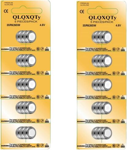 4.5V Alkaline Button Cell Batteries, 3SR626SW, 10 Pack in Kuwait