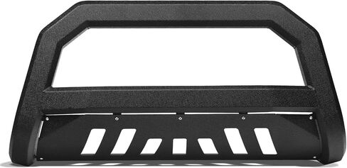 Textured Black AVT Style Bull Bar Brush Push Front Bumper Grill Grille Guard With Skid Plate Compatible With 10-18 Dodge Ram 2500/3500 in Kuwait