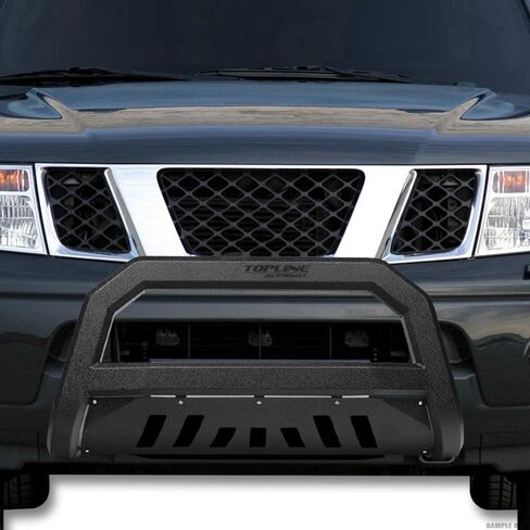 Textured Black AVT Style Bull Bar Brush Push Front Bumper Grill Grille Guard With Skid Plate Compatible With 10-18 Dodge Ram 2500/3500 in Kuwait