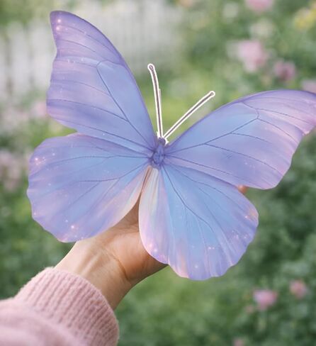 Butterfly Decorations 12PCS Large Butterfly Wall Decor Large Butterfly Decor for Birthday Baby Shower Fairy Tea Spring Party Supplies Home Room Stickers in Kuwait