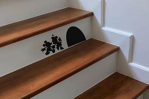 Cute Funny Mouse Hole Wall Decal | Mouse Hole Baseboard Sticker | Laptop Car Bedroom Decor | Removable Wall Sticker | Kids Room Decorations (4''x10'', 2pcs) in Saudi Arabia