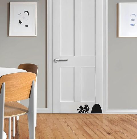 Cute Funny Mouse Hole Wall Decal | Mouse Hole Baseboard Sticker | Laptop Car Bedroom Decor | Removable Wall Sticker | Kids Room Decorations (4''x10'', 2pcs) in Saudi Arabia