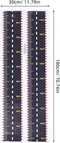 Unomor Race Car Height Chart for Boys Wall Decals Removable Growth Chart Stickers for Kids Room Nursery School Measurement Ruler 70.86 x 11.81in in Saudi Arabia