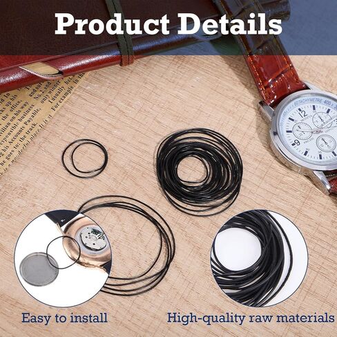 84 ‬Pcs 0.6mm O Ring Watch Gasket Rubber, Waterproof Watch Back Rubber Sealing Rings Replacement, Watches Repair Tools Parts for Watchs Back Cover in Kuwait