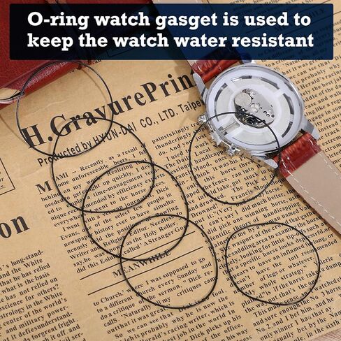 84 ‬Pcs 0.6mm O Ring Watch Gasket Rubber, Waterproof Watch Back Rubber Sealing Rings Replacement, Watches Repair Tools Parts for Watchs Back Cover in Kuwait