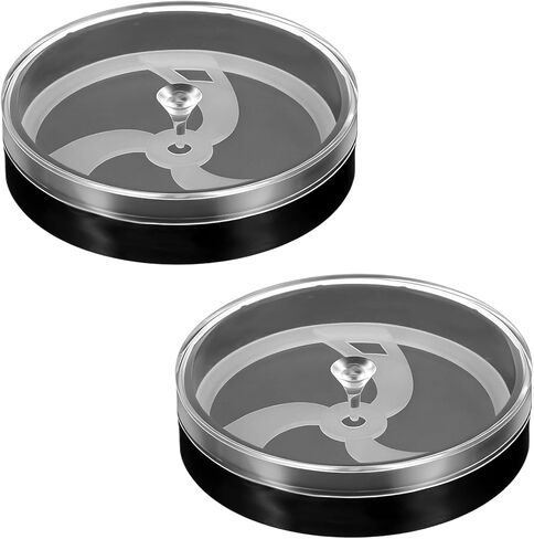 قطعتان من صندوق تخزين الساعة لأقراص الساعة، وحامل حركة الساعات، وصندوق تخزين واقي القرص، ومنظم حماية من الخدش لمكونات الساعة، بقطر 5.08 سم in Kuwait