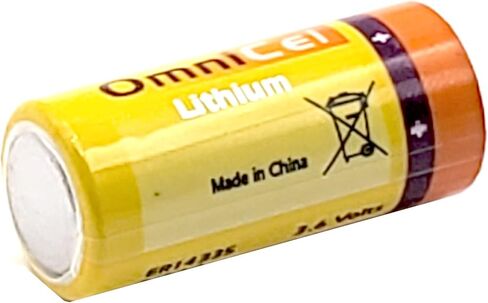 OmniCel ER14335 3.6V 1.65Ah 2/3AA Lithium Button Top Battery Replaces Tadiran TL-2155 TL-4955 TL-5155 TL-5955, Xeno XL-055F For use with Industrial PC, Computer RAM, Medical equipment in Kuwait