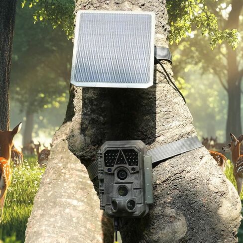 SP350 Solar Panel 5200mAh for Trail Camera, Built-in Rechargeable Lithium Battery, 12V/1A, 9/1.3A, 6V/2A, 5.5x2.1 DC Plug, 13-feet Cable Solar Panel in Kuwait