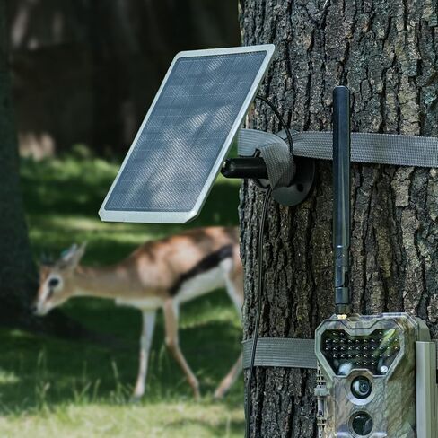 SP350 Solar Panel 5200mAh for Trail Camera, Built-in Rechargeable Lithium Battery, 12V/1A, 9/1.3A, 6V/2A, 5.5x2.1 DC Plug, 13-feet Cable Solar Panel in Kuwait