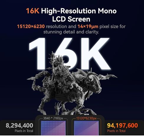 Creality 3D Printer Resin for Halot-Mage, 1kg(2.2lbs) 8K High Precision Resin for 8K LCD 3D Printing, 405nm UV-Curing Resin, Quick Curing, Low Shrinkage, Excellent Fluidity (Grey) in Saudi Arabia