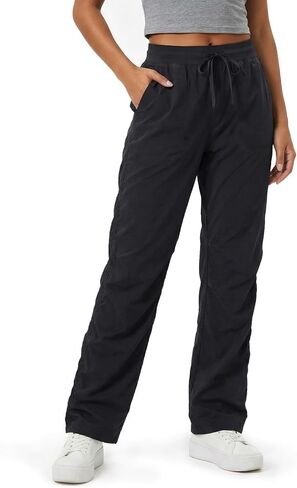 Zylioo Tall Women’s Lightweight Dance Studio Pants, 32"/34" Inseam Relaxed Fit Ruched Leg Athletic Joggers with Pockets in Saudi Arabia