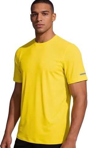 قمصان رجالي طويلة للتمرين، تي شيرت رياضي سريع الجفاف بدون ركوب رياضي للجري، قميص تدريب ماص للرطوبة in Kuwait