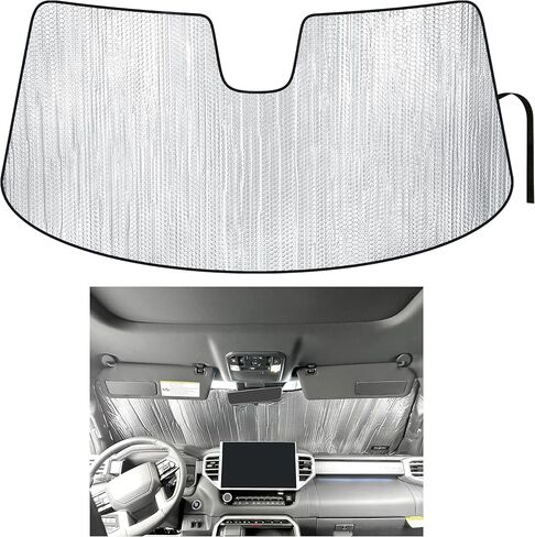 YelloPro Side Window Rear Seat Sunshade (Set of 2) Custom Fit for 2022 2023 2024 2025 2026 Toyota Tundra, 4Dr 4Door Crew Max Cab, Sun Protection UV Reflector Insulated Accessories [Made in USA] in Saudi Arabia