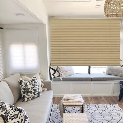 RV Blinds Shades for Window,32" W x 24" L RV Pleated Shades RV Camper Blinds and Shade for RV Camper Travel Trailers Motorhome-2 Pack in Saudi Arabia