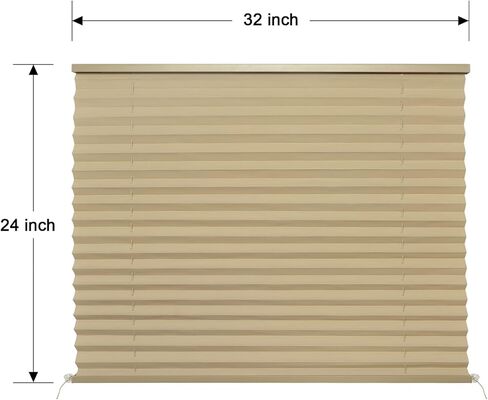 RV Blinds Shades for Window,32" W x 24" L RV Pleated Shades RV Camper Blinds and Shade for RV Camper Travel Trailers Motorhome-2 Pack in Saudi Arabia