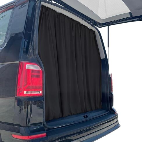 OMAC Trunk Tailgate Curtain fits Mercedes Sprinter Black 2 Privacy Curtains in Kuwait