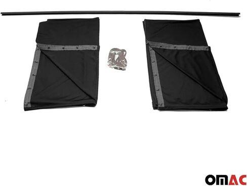 OMAC Trunk Tailgate Curtain fits Mercedes Sprinter Black 2 Privacy Curtains in Kuwait