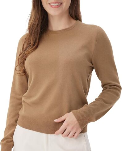 Sweaters for Women Long Sleeve Crewneck Lightweight Casual Pullover Sweaters Tops in Saudi Arabia