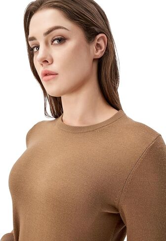 Sweaters for Women Long Sleeve Crewneck Lightweight Casual Pullover Sweaters Tops in Saudi Arabia