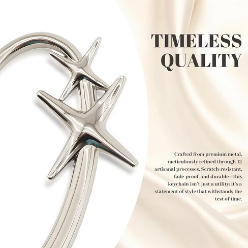 2pcs y2k Large Star Shape Carabiner Set, Cool Belt Loop Clip, Carabiner Keychain for Keys, Car Keys, Bags and Outdoor Gear (4 Inch) in Kuwait