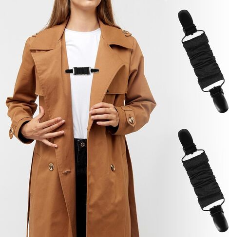 Sweater Clips Back Cinch Waist Cincher Clip Dress Clips Vintage Back Shawl Cardigan Collar Clip to Tighten Dress Pant Waist Tightener Shirt Brooch for Women Clothing(2Pcs) in Kuwait