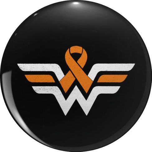 Multiple Sclerosis (MS) Orange Awareness Ribbon Metal Lapel Hat Pin Te Tack Pinback 0.75" in Kuwait