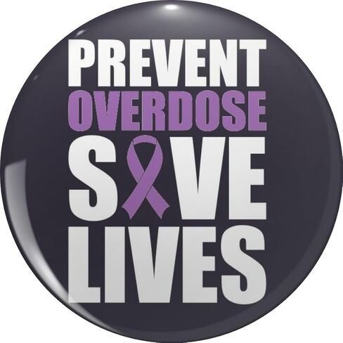 Prevent Overdose Save Lives Opioid Awareness Metal Lapel Hat Pin Te Tack Pinback 0.75" in Kuwait