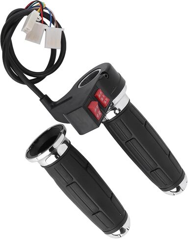 KIMISS Electric Bike Throttle Grip with Forward and Reverse Gear for 3 Speed Control Throttle Handle Grips Electric Bicycle Accessories 1 Pair in Saudi Arabia