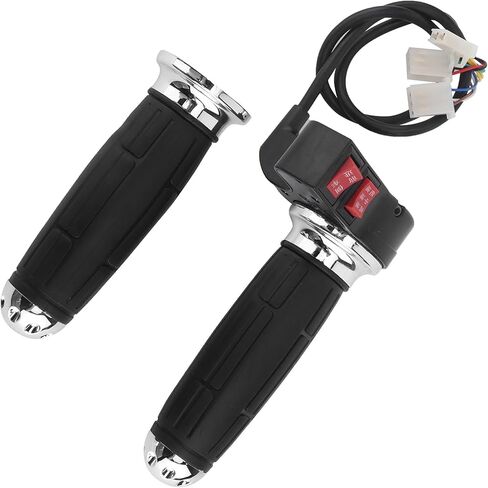 KIMISS Electric Bike Throttle Grip with Forward and Reverse Gear for 3 Speed Control Throttle Handle Grips Electric Bicycle Accessories 1 Pair in Saudi Arabia