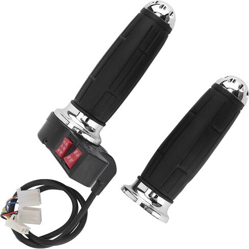 KIMISS Electric Bike Throttle Grip with Forward and Reverse Gear for 3 Speed Control Throttle Handle Grips Electric Bicycle Accessories 1 Pair in Saudi Arabia