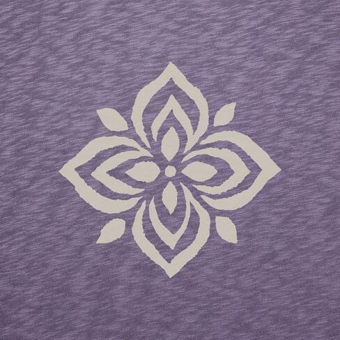 Life is Good. Women's Crafty Flower Slub Easy Fit Tank, Dusk Purple in Saudi Arabia