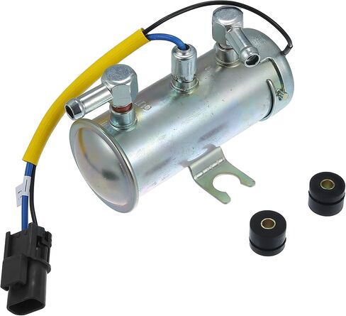 X AUTOHAUX 1 Set 24V Universal Auto Electric Fuel Pump Replacement Durable Silver Tone in Saudi Arabia