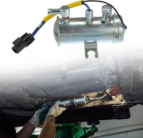 X AUTOHAUX 1 Set 24V Universal Auto Electric Fuel Pump Replacement Durable Silver Tone in Saudi Arabia